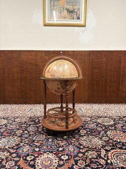 Klassiek-Oud-Antiek-Italiaans-Zoffoli-Bar-Drank-Globe-Barglobe-Weredbol-Vloermodel