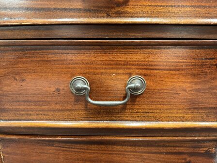 Engels-Klassiek-Antiek-Oud-Chesterfield-Bureau-Desk-Partnerdesk-Met-Groen-Olijf-Olijfgroen-Lederen-Inleg