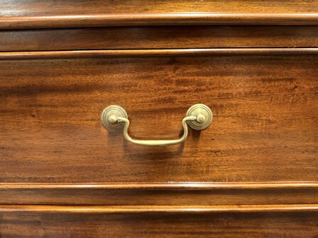Klassiek-Oud-Antiek-Engels-Chesterfield-Mahoniehout-Mahonie-Bureau-Desk-Partnerdesk-met-Groene-Lederen-Inleg