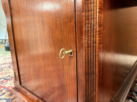 Klassiek-Oud-Engels-Antiek-Chesterfield-Mahoniehouten-Globe-Wernicke-Bureau-Desk-Partnerdesk