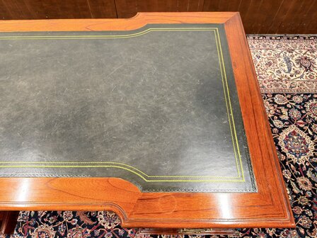 Klassiek-Oud-Engels-Antiek-Chesterfield-Mahoniehouten-Globe-Wernicke-Bureau-Desk-Partnerdesk