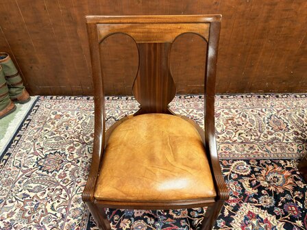 Klassiek-Oud-Engels-Antiek-Chesterfield-Mahoniehouten-Bureau-Desk-met-Bureaustoel-Stoel