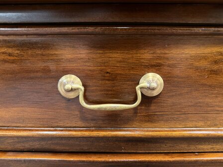 Antiek-Oud-Engels-Klassiek-Chesterfield-Bureau-Desk-Mahoniehout-met-Groen-Leder