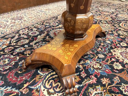 Klassiek-Oud-Antiek-19e-eeuws-Nederlandse-Speeltafel-Game-Table