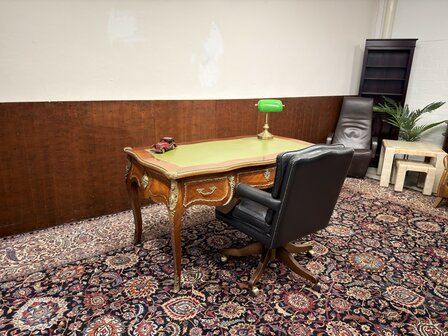 Klassiek-Antiek-Oud-Franse-Louis-XIV-Schrijftafel-Bureau-met-Bronzen-Ornamenten