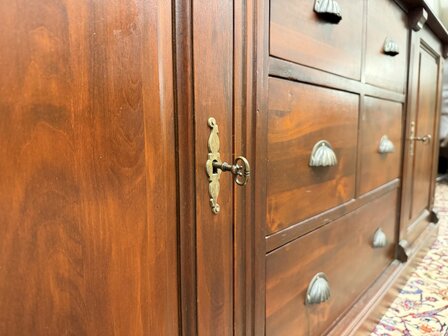 Klassiek-Engels-Antiek-Oud-Chesterfield-Apothekerskast-Boekenkast