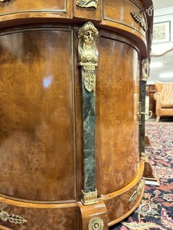 Antiek-Klassiek-Oud-Frans-Louis-Lodewijk-XIV-Bureau-Desk-met-Bronzen-ornamenten