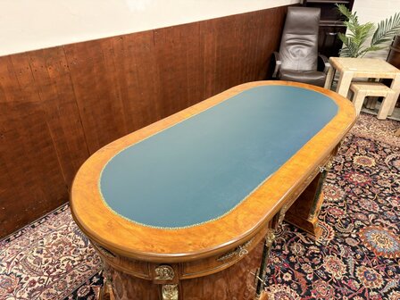 Antiek-Klassiek-Oud-Frans-Louis-Lodewijk-XIV-Bureau-Desk-met-Bronzen-ornamenten