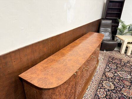 Klassiek-Oud-Antiek-Italiaans-Wortelnotenhout-Kantoorkast-Dressoir