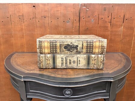 Klassiek-Engels-Antiek-Oud-Chesterfield-Opberg-Boek-Ladekast-1