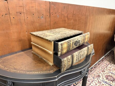 Klassiek-Engels-Antiek-Oud-Chesterfield-Opberg-Boek-Ladekast-3