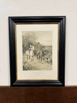 Klassiek-Engels-Antiek-Oud-Chesterfield-Prent-Drawing-Cover