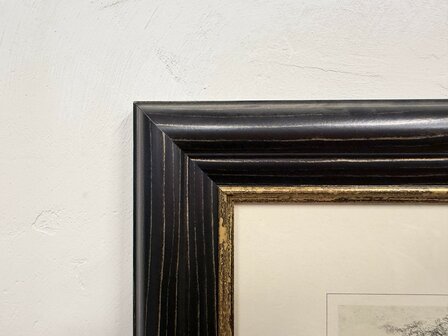 Klassiek-Engels-Antiek-Oud-Chesterfield-Prent-Lady-Redfield-With-Her-Stallion-1