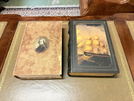 Antiek-klassiek-engels-opberg-boek-opbergdoos-faux-book-XXL