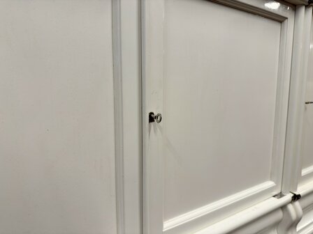 Klassiek-Engels-Antiek-Oud-Originele-Globe-Wernicke-Boekenkast-Wit