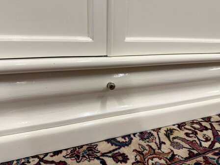 Klassiek-Engels-Antiek-Oud-Originele-Globe-Wernicke-Boekenkast-Wit