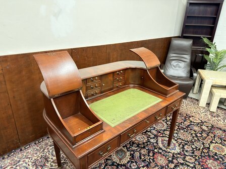 Antiek-Oud-Klassiek-Engels-Chesterfield-Secretaire-Bureau-Desk