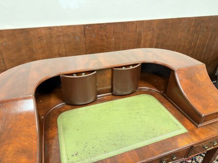 Antiek-Oud-Klassiek-Engels-Chesterfield-Secretaire-Bureau-Desk