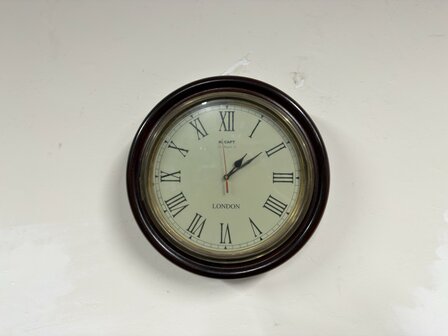 Klassiek-Oud-Antiek-Engels-London-Wandklok-Klok