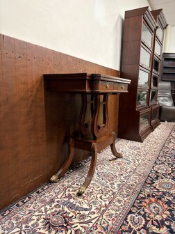 Klassieke-Antiek-Oude-Engelse-Mahoniehout-Contrabas-Sidetable-Bijzettafel-5