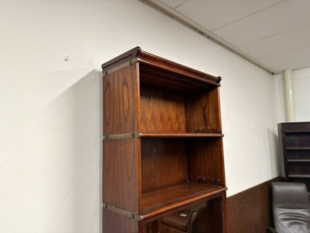 Klassiek-Engels-Antiek-Oud-Chesterfield-Originele-Globe-Wernicke-Boekenkast-Kast-Mahoniehout