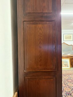 Klassiek-Engels-Antiek-Oud-Chesterfield-Eikenhout-Boekenkast-Bibliotheekkast-Kast