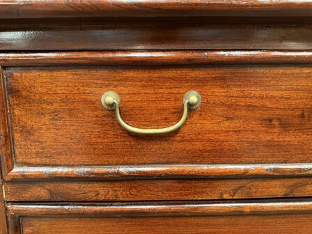 Klassiek-Engels-Antiek-Oud-Chesterfield-Eikenhout-Boekenkast-Bibliotheekkast-Kast