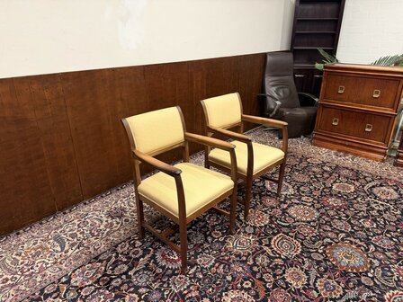 Set-Klassiek-Engels-Antiek-Oud-Stoelen-Stoel-Bureaustoelen