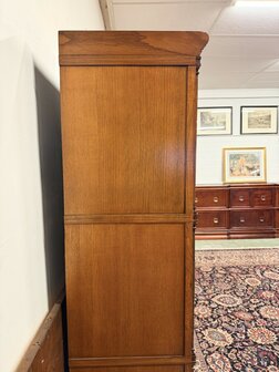 Klassiek-Engels-Antiek-Oud-Originele-Globe-Wernicke-Boekenkast-Bibliotheekkast-Kast