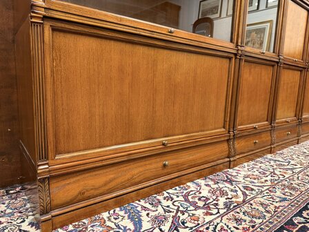 Klassiek-Engels-Antiek-Oud-Originele-Globe-Wernicke-Boekenkast-Bibliotheekkast-Kast