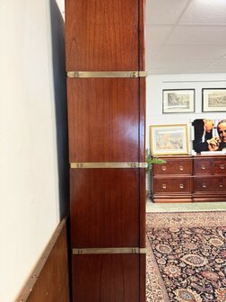 Klassiek-Oud-Antiek-Engels-Chesterfield-Originele-Globe-Wernicke-Boekenkast-Vitrinekast-Kast-4