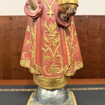 Antiek-houten-polychroom-geschilderd-beeld-Jezus-kindje-van-wenen-6