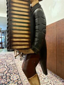 Klassiek-Engels-Antiek-Oud-Chesterfield-Vintage-Albert-Einstein-Boekendrager-Boekenkast-Kast