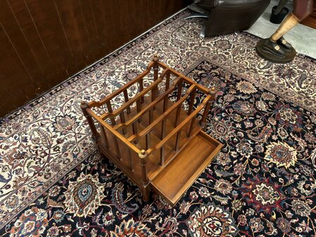 Klassiek-Oud-Antiek-Engels-Antiek-Vintage-Chesterfield-Lektuurbak