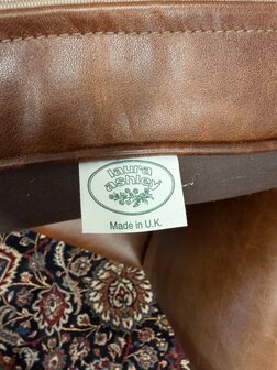 Klassiek-Oud-Antiek-Engels-Antiek-Vintage-Chesterfield-Schaap-Leder-Fauteuil-Arm-Chair-Laura-Ashley