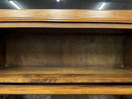 Klassiek-Engels-Vintage-Antiek-Oud-Chesterfield-Globe-Wernicke-Stijl-Boekenkast-Kast