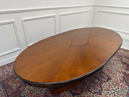 English Globe Wernicke Style Art Deco Conference Table