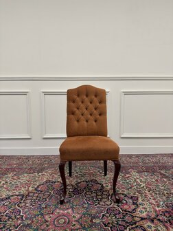 Set-Klassiek-Antiek-Oud-Engels-Chesterfield-Vintage-Set-Stoelen-Eetkamerstoelen