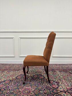 Set-Klassiek-Antiek-Oud-Engels-Chesterfield-Vintage-Set-Stoelen-Eetkamerstoelen