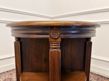 Klassiek-Engels-Antiek-Oud-Chesterfield-Vintage-Boekenmolen-Boekenkast-Kantoorkast