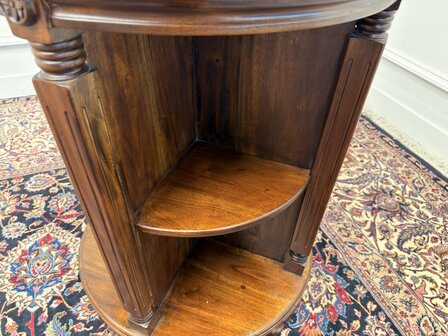 Klassiek-Engels-Antiek-Oud-Chesterfield-Vintage-Boekenmolen-Boekenkast-Kantoorkast