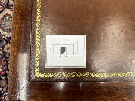 Klassiek-Engels-Antiek-Oud-Vintage-Chesterfield-Bureau-Desk-Partnerdesk-Bruin-Leder
