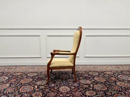 Klassiek-Engels-Antiek-Oud-Vintage-Chesterfield-Fauteuil