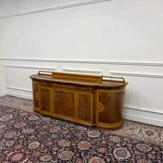 Klassiek-Antiek-Italiaans-Oud-Vintage-Dressoir-Kantoorkast-Wortelhout