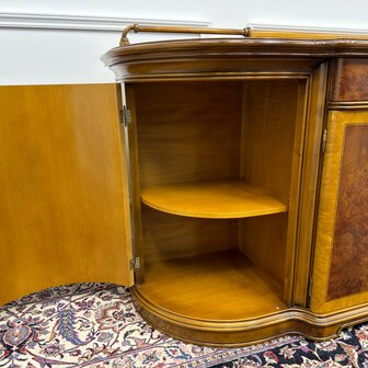Klassiek-Antiek-Italiaans-Oud-Vintage-Dressoir-Kantoorkast-Wortelhout