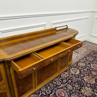 Klassiek-Antiek-Italiaans-Oud-Vintage-Dressoir-Kantoorkast-Wortelhout