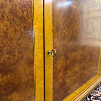 Klassiek-Antiek-Italiaans-Oud-Vintage-Dressoir-Kantoorkast-Wortelhout
