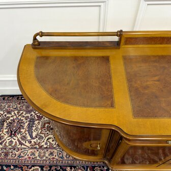 Klassiek-Antiek-Italiaans-Oud-Vintage-Dressoir-Kantoorkast-Wortelhout