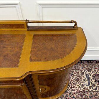 Klassiek-Antiek-Italiaans-Oud-Vintage-Dressoir-Kantoorkast-Wortelhout