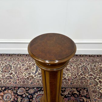 Klassiek-Italiaans-Antiek-Oud-Vintage-Wortelhout-Zuil-Pilaar-Pied-De-Stalle